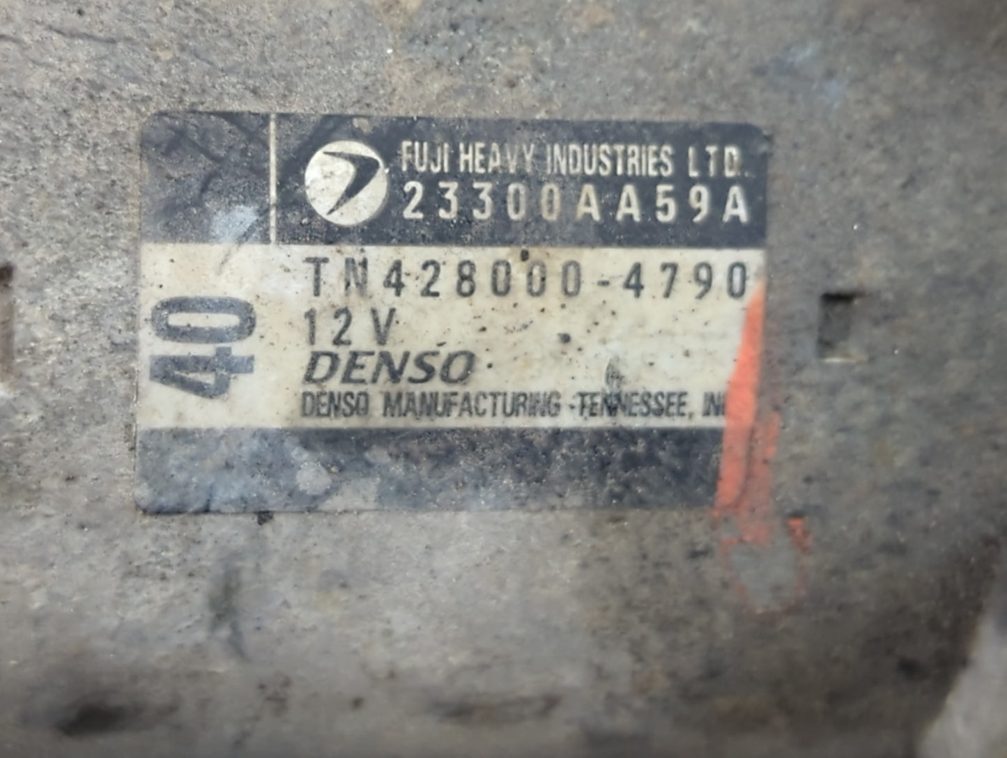 2008-2015 Subaru Legacy Car Starter Motor Solenoid OEM P/N:TN428000-4790 23300AA59A Fits OEM Used Auto Parts - Oemusedautopa