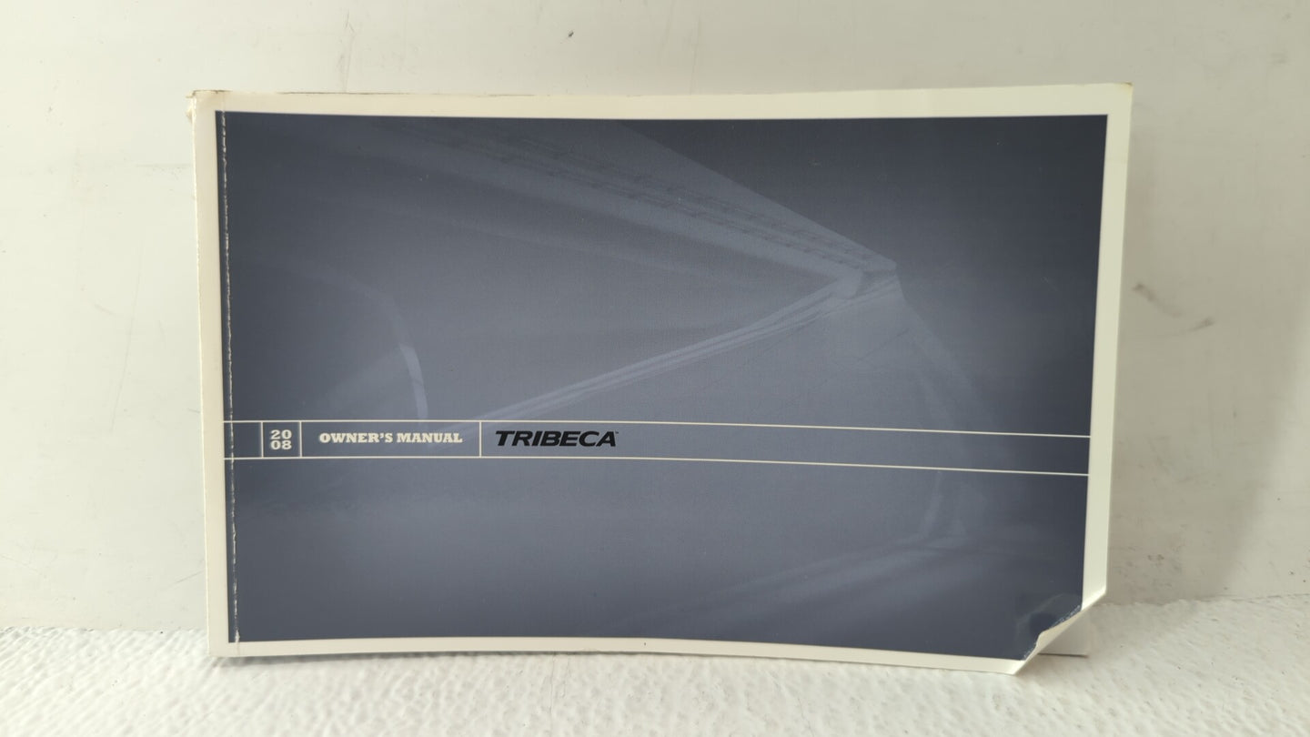 2008 Subaru Tribeca Owners Manual Book Guide OEM Used Auto Parts - Oemusedautoparts1.com
