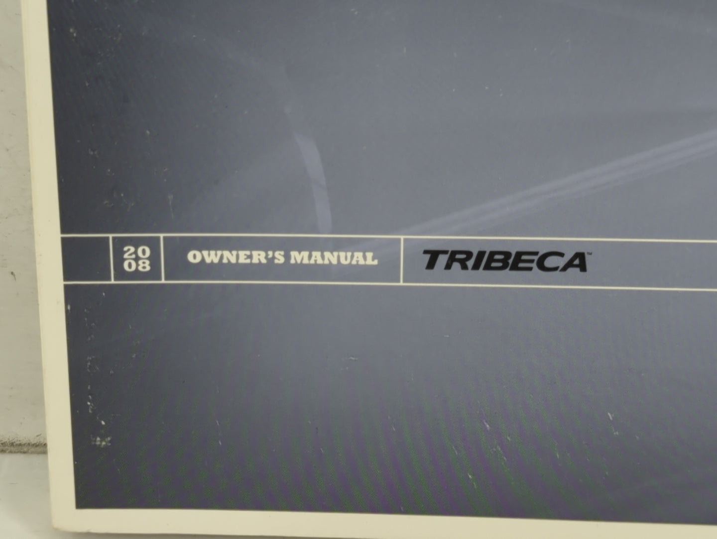 2008 Subaru Tribeca Owners Manual Book Guide P/N:A3130BE-A MSA5M0802A OEM Used Auto Parts - Oemusedautoparts1.com
