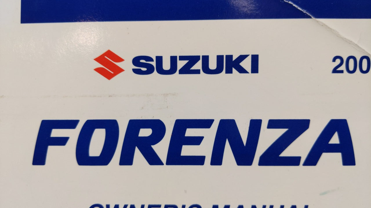 2008 Suzuki Forenza Owners Manual Book Guide OEM Used Auto Parts - Oemusedautoparts1.com