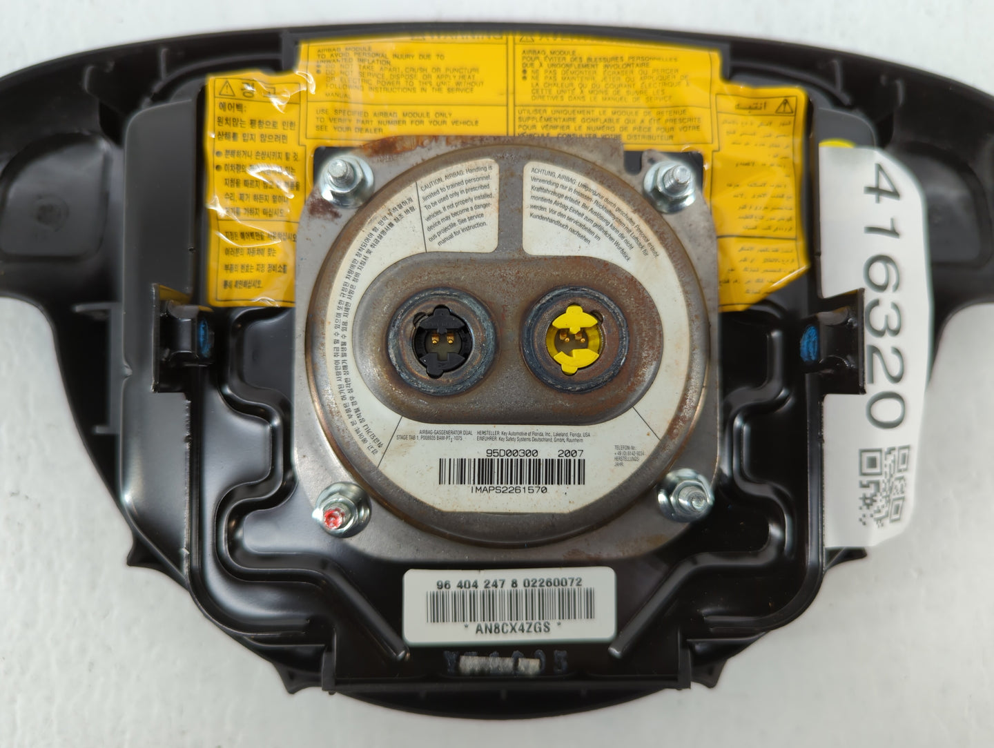 2004-2008 Suzuki Forenza Air Bag Driver Left Steering Wheel Mounted P/N:AN8CX4ZGS AN3CX0ATF Fits Fits 2004 2005 2006 2007 20