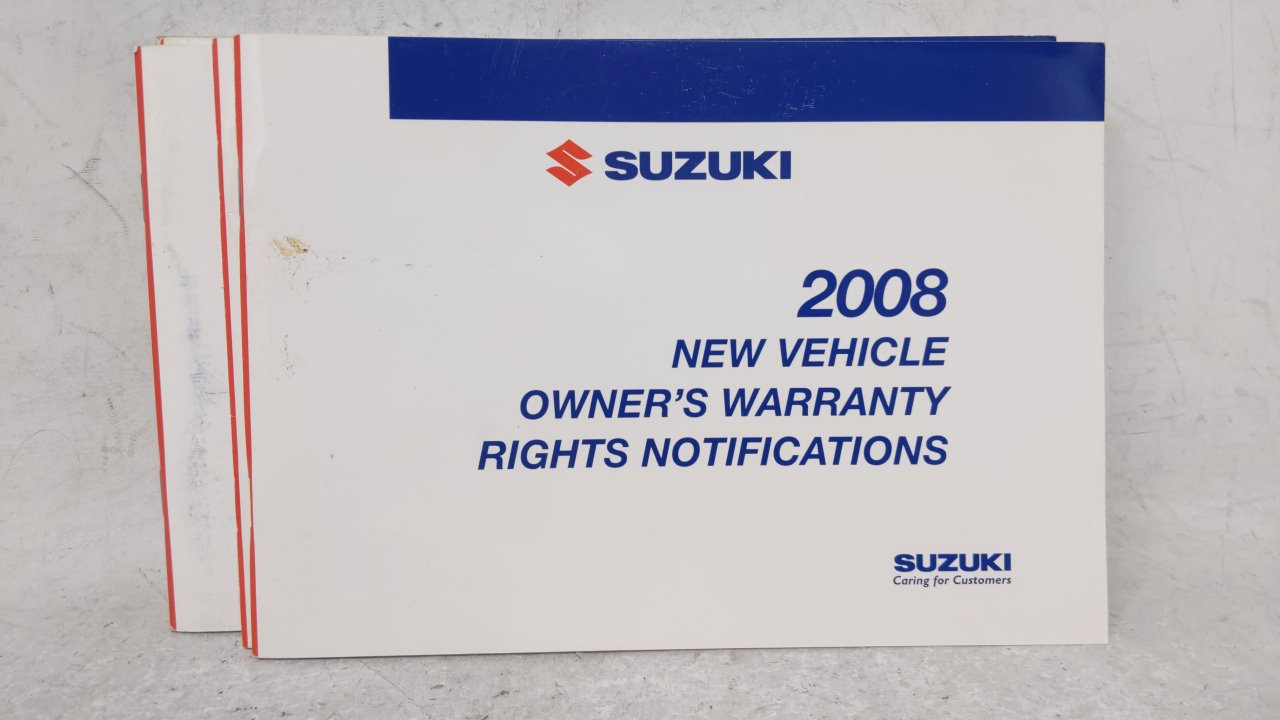 2008 Suzuki Forenza Owners Manual Book Guide OEM Used Auto Parts - Oemusedautoparts1.com