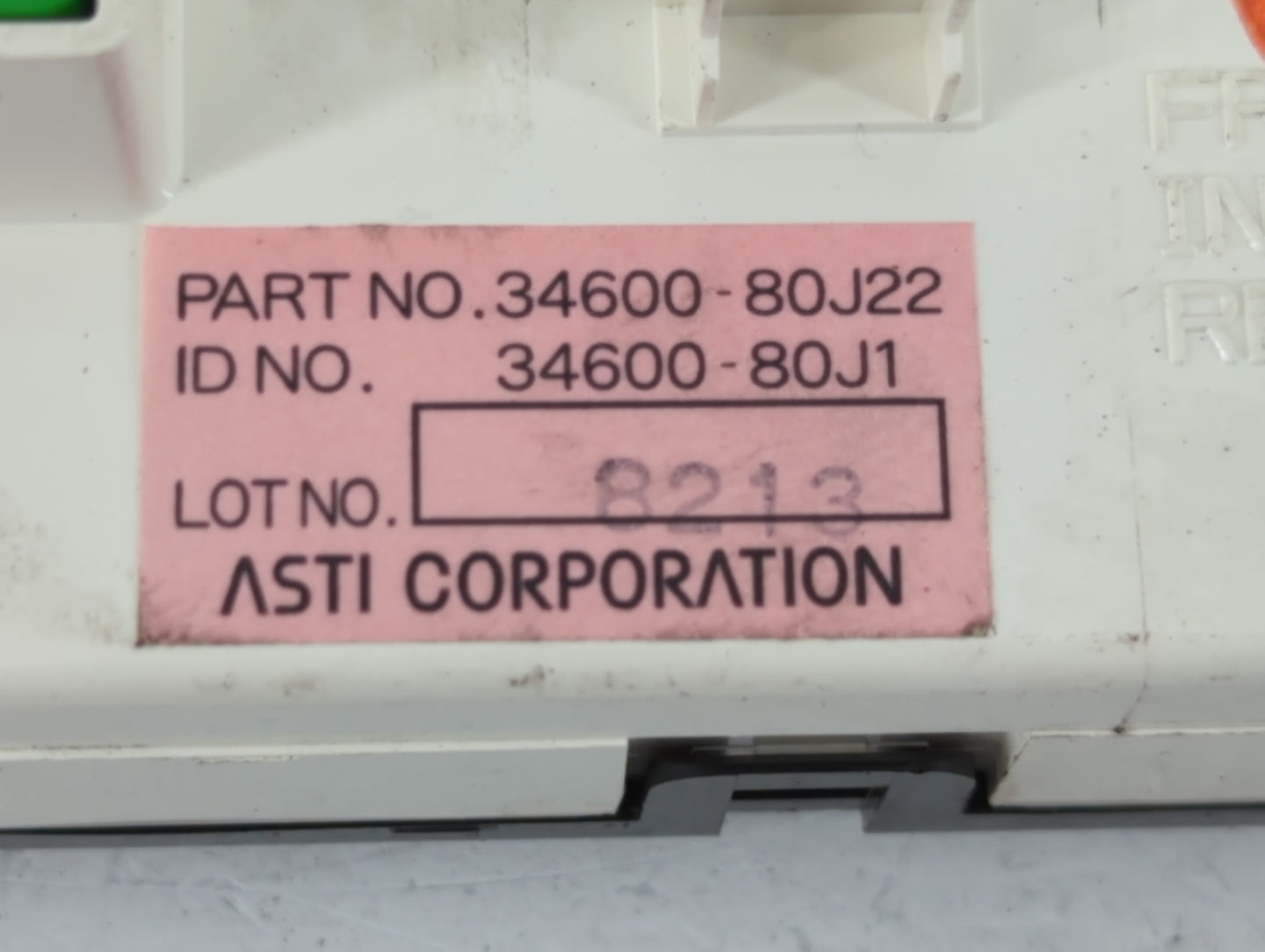 2008 Suzuki Sx4 Information-gps-tv Control Module 34600-80j22 - Oemusedautoparts1.com