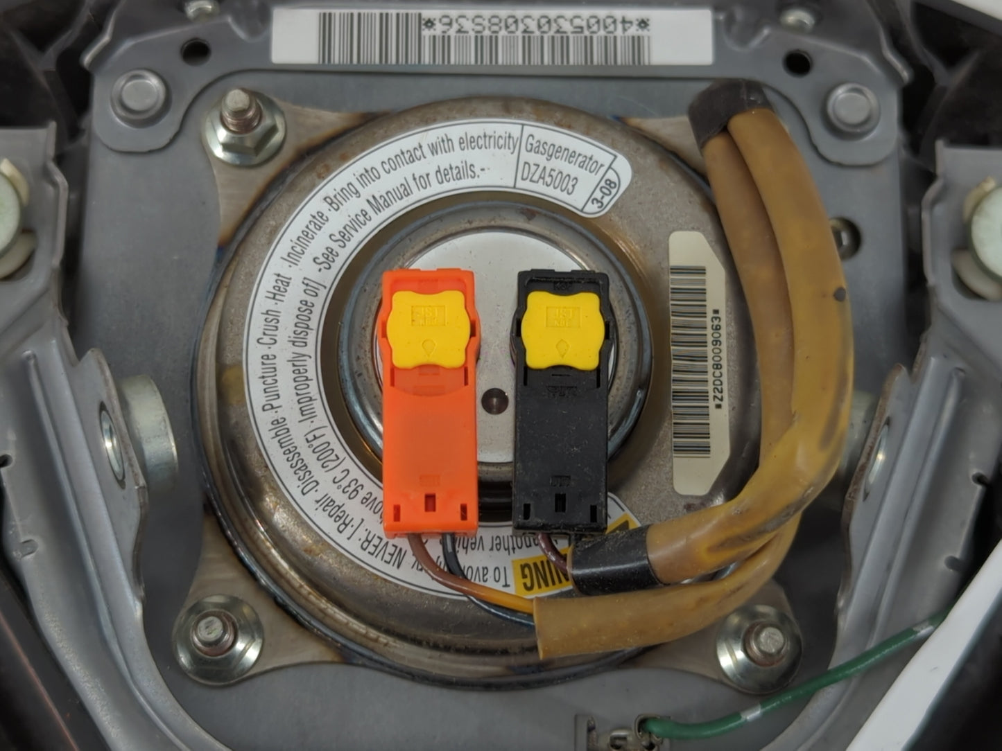 2007-2009 Suzuki Sx4 Air Bag Driver Left Steering Wheel Mounted Fits Fits 2007 2008 2009 OEM Used Auto Parts - Oemusedautopa