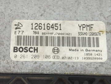 2008 Suzuki Vitara PCM Engine Control Computer ECU ECM PCU OEM P/N:12616451 Fits OEM Used Auto Parts