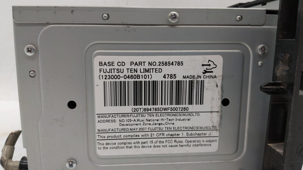 2007-2009 Suzuki Xl-7 Am Fm Cd Player Radio Receiver 214106 - Oemusedautoparts1.com