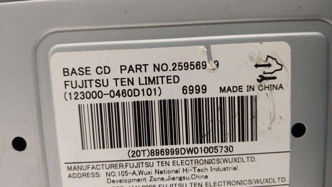 2007-2009 Suzuki Xl-7 Radio AM FM Cd Player Receiver Replacement P/N:25920407 25887904 Fits Fits 2007 2008 2009 OEM Used Aut