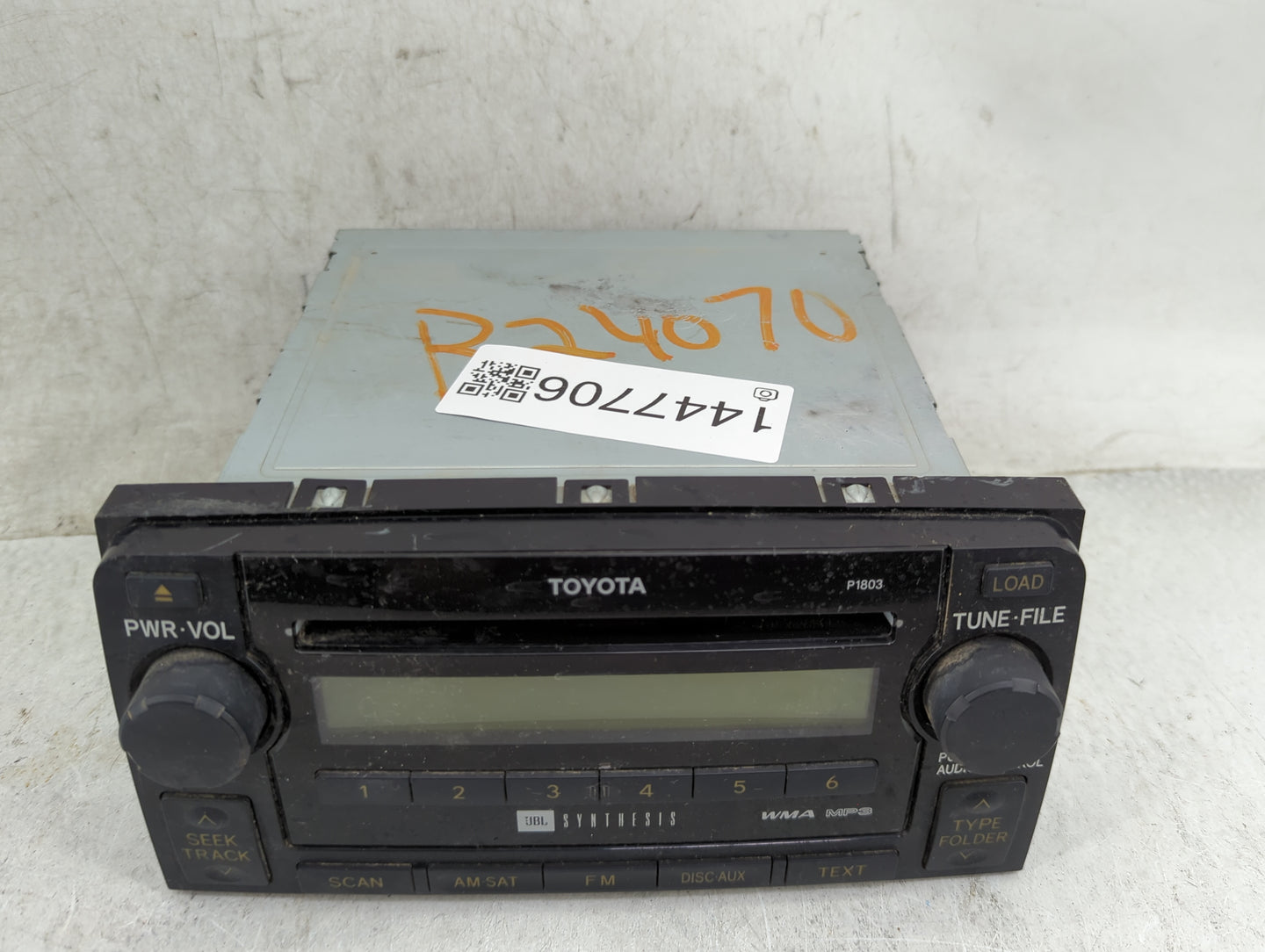 2006-2009 Toyota 4runner Radio AM FM Cd Player Receiver Replacement P/N:86120-35340 DEX-MG8157ZT-02 Fits Fits 2006 2007 2008