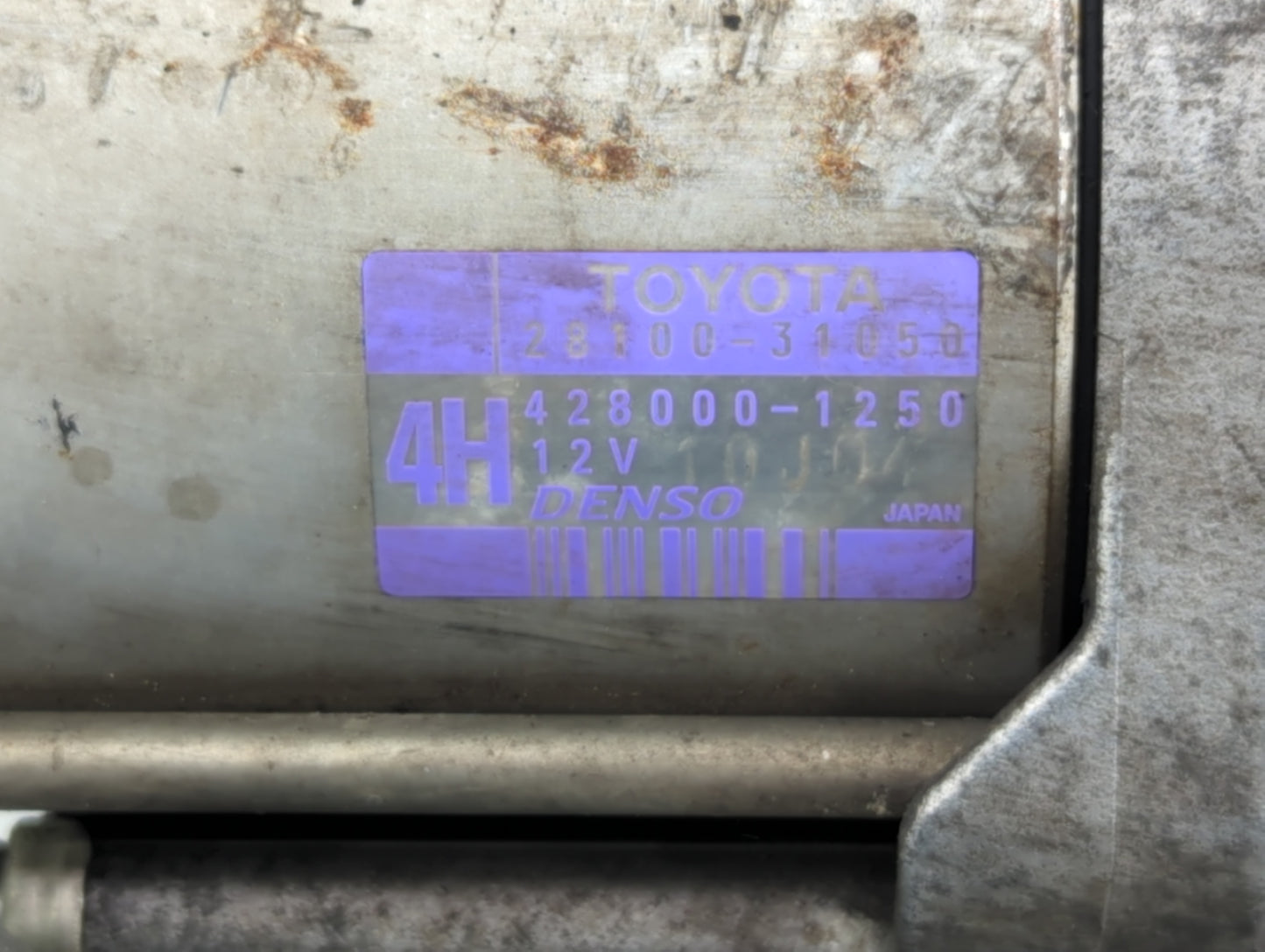 2003-2009 Toyota 4runner Car Starter Motor Solenoid OEM P/N:428000-1250 28100-34050 Fits OEM Used Auto Parts - Oemusedautopa