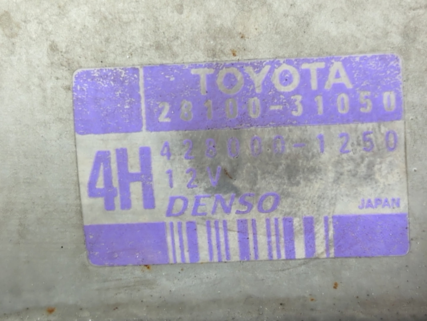 2003-2009 Toyota 4runner Car Starter Motor Solenoid OEM P/N:428000-1250 28100-31050 Fits OEM Used Auto Parts - Oemusedautopa