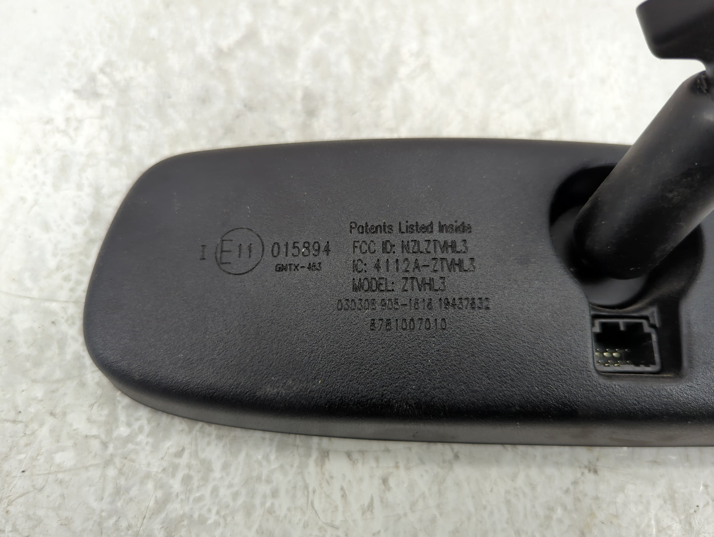 2008-2012 Toyota Avalon Interior Rear View Mirror Replacement OEM P/N:4112A-ZTVHL3 Fits Fits 2008 2009 2010 2011 2012 OEM Us