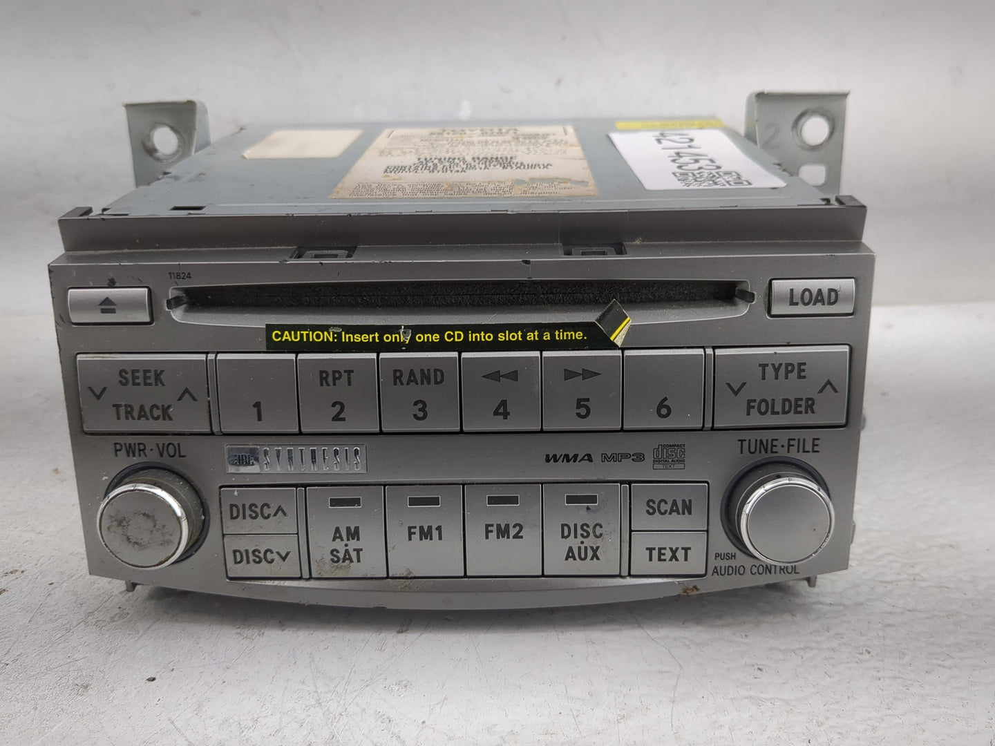 2008-2010 Toyota Avalon Radio AM FM Cd Player Receiver Replacement P/N:86120-07071 Fits Fits 2008 2009 2010 OEM Used Auto Pa