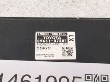 2008-2009 Toyota Avalon PCM Engine Control Computer ECU ECM PCU OEM P/N:89661-07481 Fits Fits 2008 2009 OEM Used Auto Parts