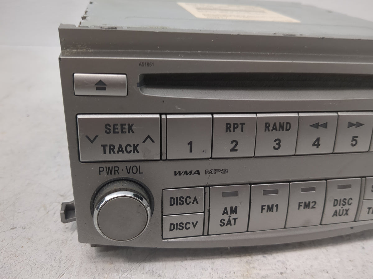 2008-2010 Toyota Avalon Radio AM FM Cd Player Receiver Replacement P/N:86120-07060 CQ-ES4760X Fits Fits 2008 2009 2010 OEM U