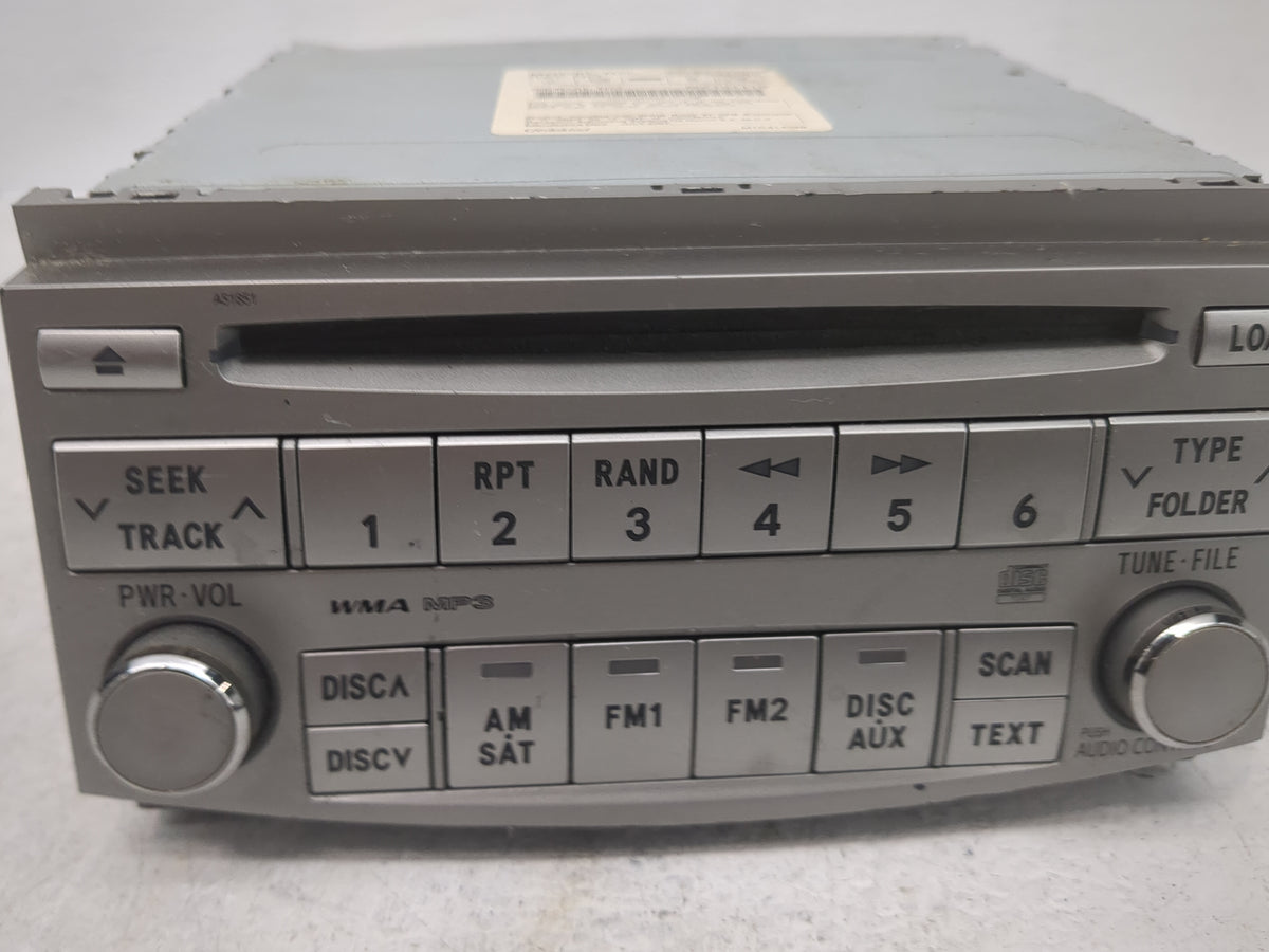 2008-2010 Toyota Avalon Radio AM FM Cd Player Receiver Replacement P/N:86120-07060 CQ-ES4760X Fits Fits 2008 2009 2010 OEM U