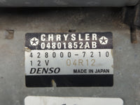 2005-2018 Toyota Avalon Car Starter Motor Solenoid OEM P/N:428000-7210 04801852AB Fits OEM Used Auto Parts - Oemusedautopart