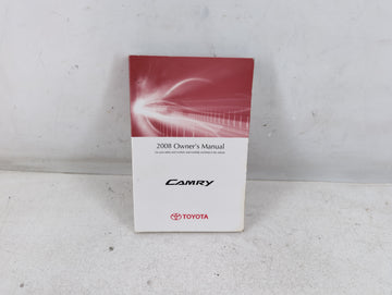 2008 Toyota Camry Owners Manual Book Guide P/N:01999-33751 OEM Used Auto Parts - Oemusedautoparts1.com