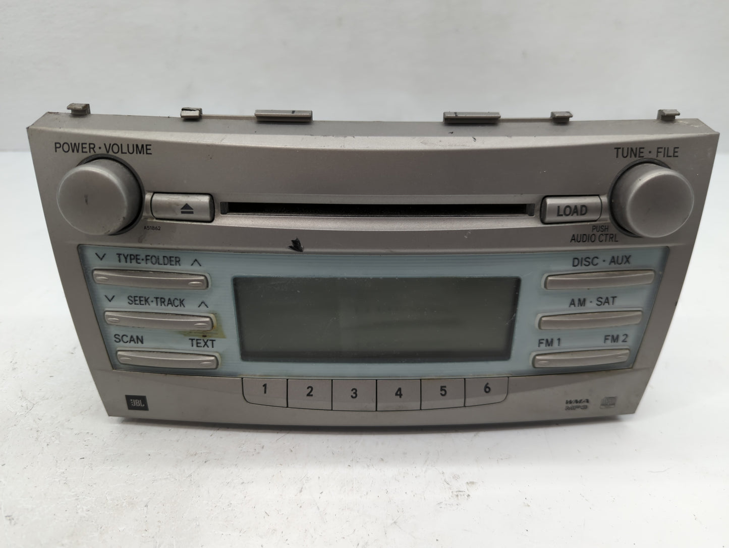 2007-2009 Toyota Camry Radio AM FM Cd Player Receiver Replacement P/N:86120-06191 Fits Fits 2007 2008 2009 OEM Used Auto Par