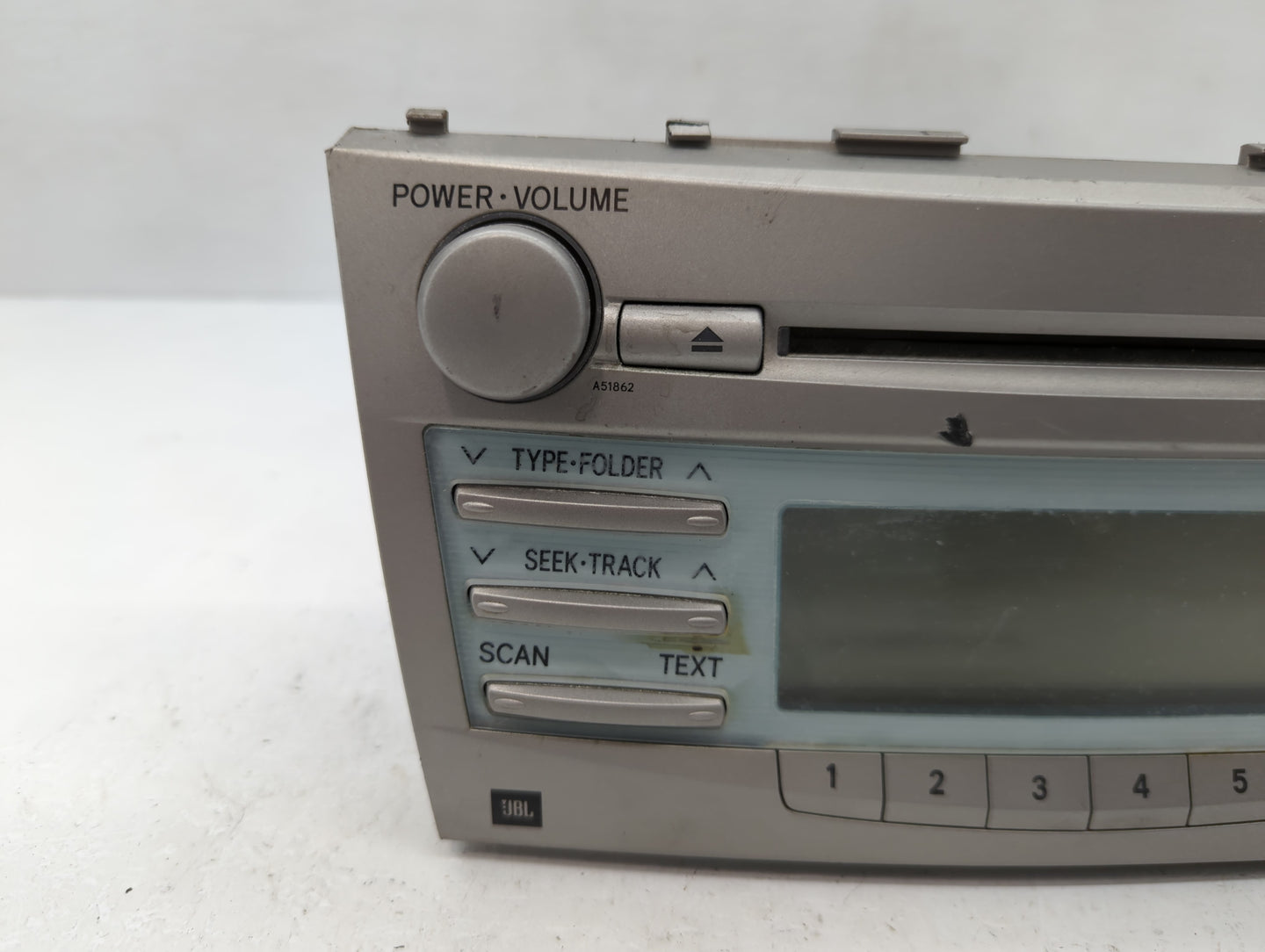 2007-2009 Toyota Camry Radio AM FM Cd Player Receiver Replacement P/N:86120-06191 Fits Fits 2007 2008 2009 OEM Used Auto Par