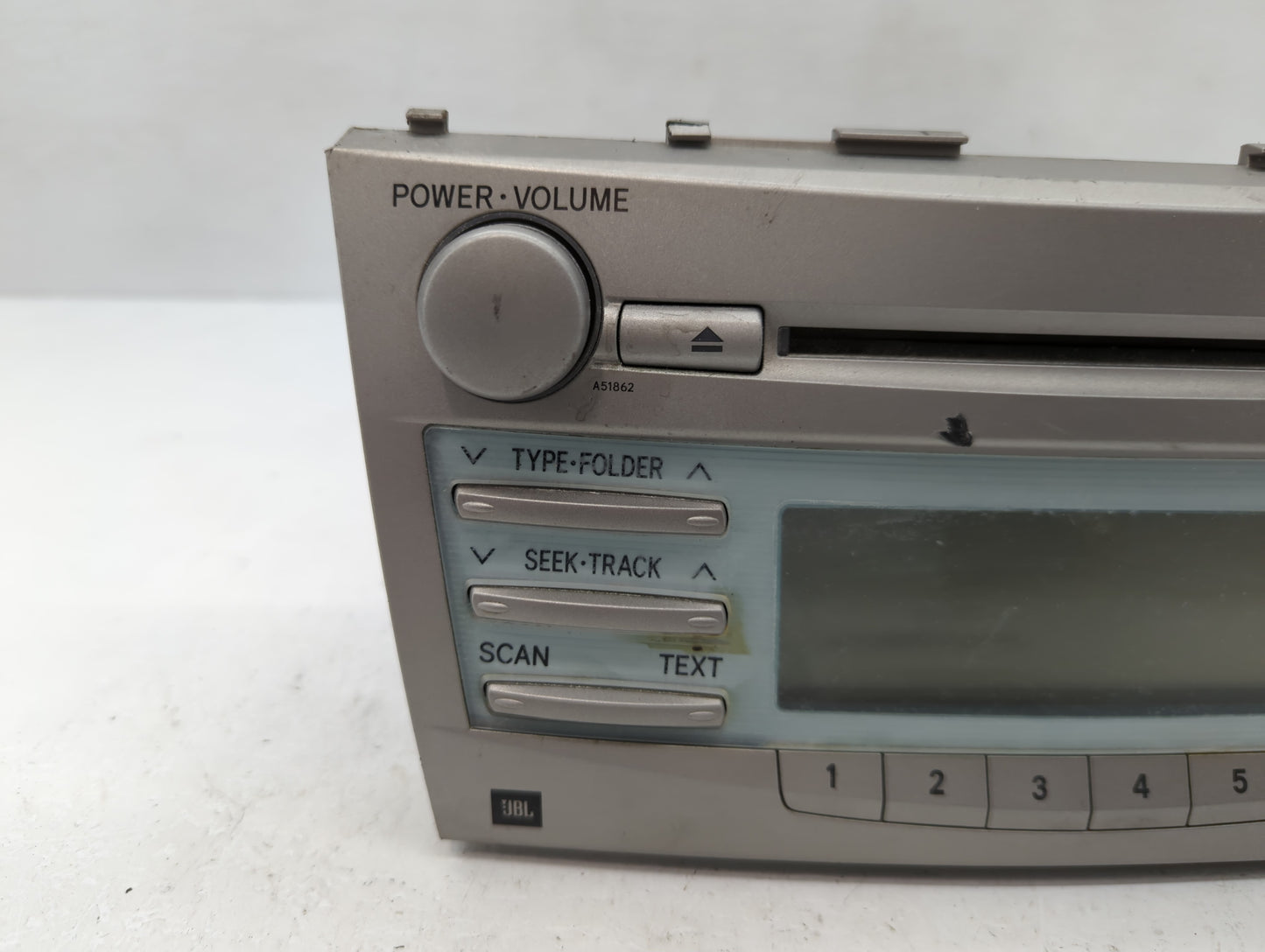 2007-2009 Toyota Camry Radio AM FM Cd Player Receiver Replacement P/N:86120-06191 Fits Fits 2007 2008 2009 OEM Used Auto Par