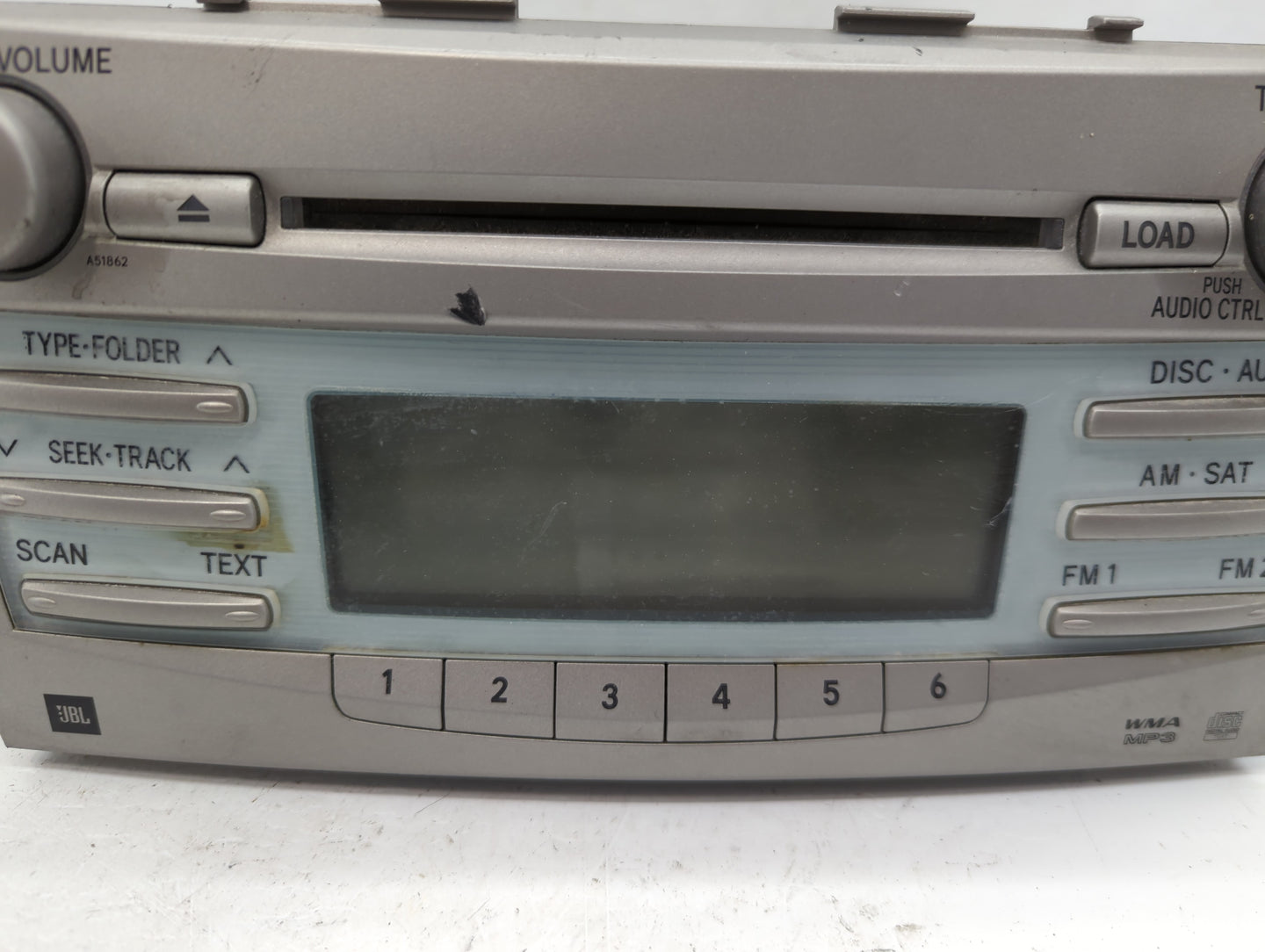 2007-2009 Toyota Camry Radio AM FM Cd Player Receiver Replacement P/N:86120-06191 Fits Fits 2007 2008 2009 OEM Used Auto Par