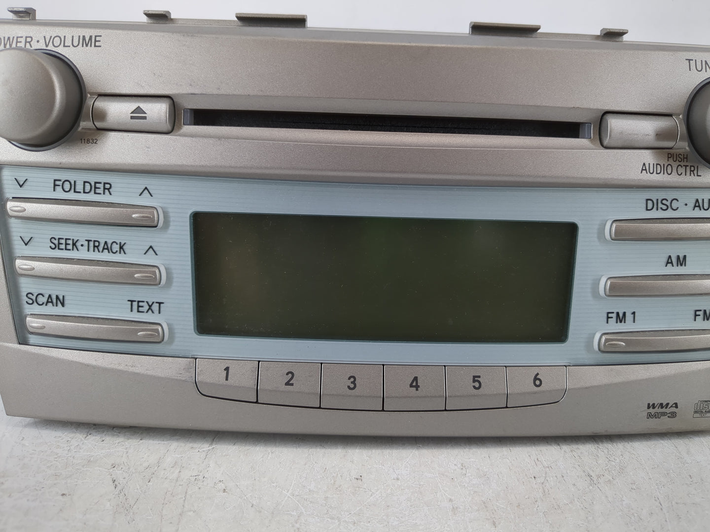 2007-2009 Toyota Camry Radio AM FM Cd Player Receiver Replacement P/N:86120-06181 Fits Fits 2007 2008 2009 OEM Used Auto Par