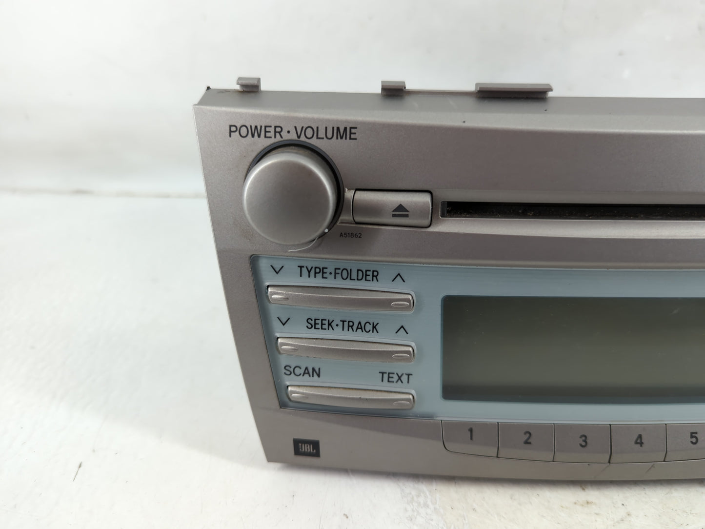 2007-2009 Toyota Camry Radio AM FM Cd Player Receiver Replacement P/N:86120-06191 Fits Fits 2007 2008 2009 OEM Used Auto Par