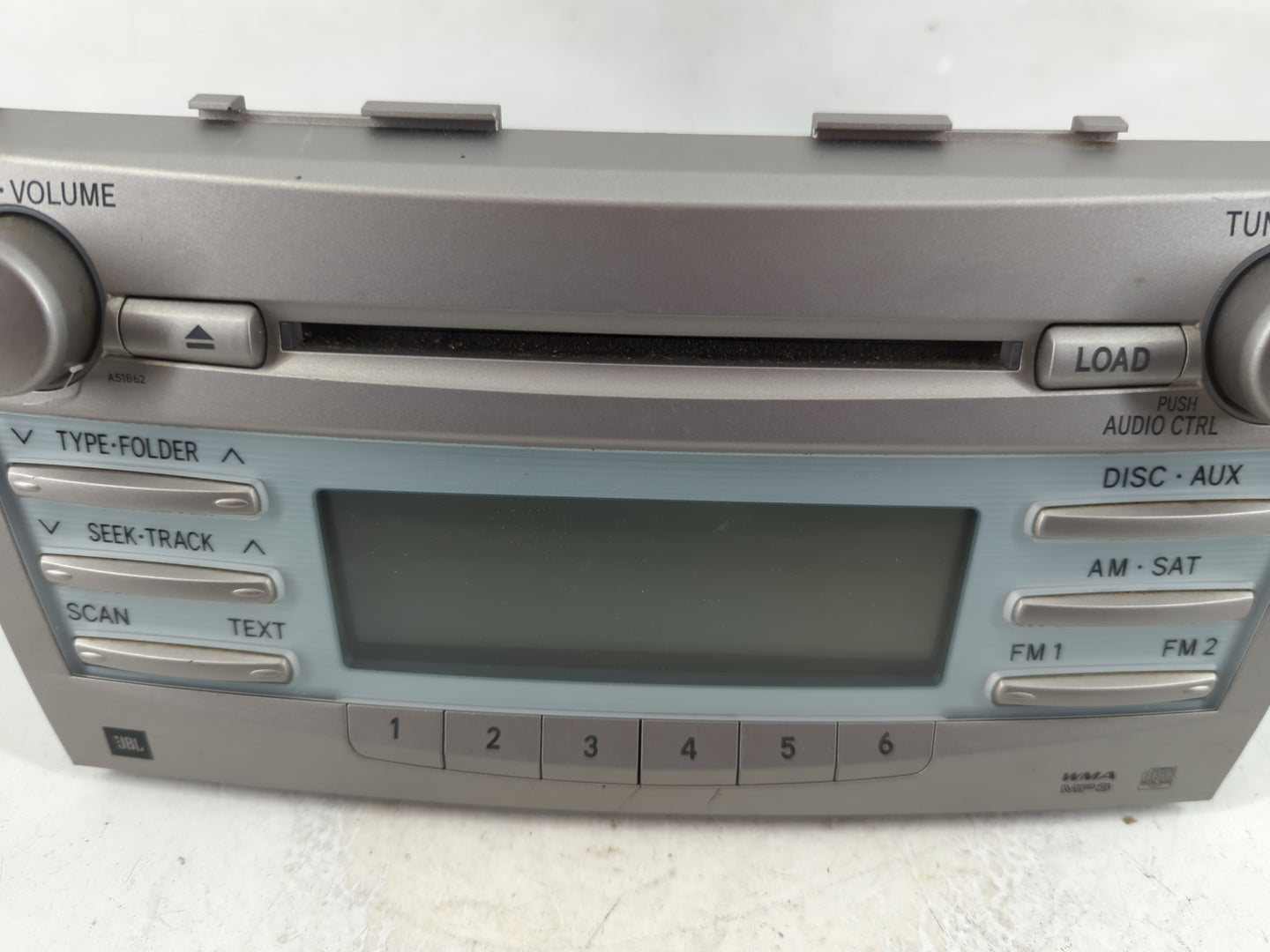 2007-2009 Toyota Camry Radio AM FM Cd Player Receiver Replacement P/N:86120-06191 Fits Fits 2007 2008 2009 OEM Used Auto Par
