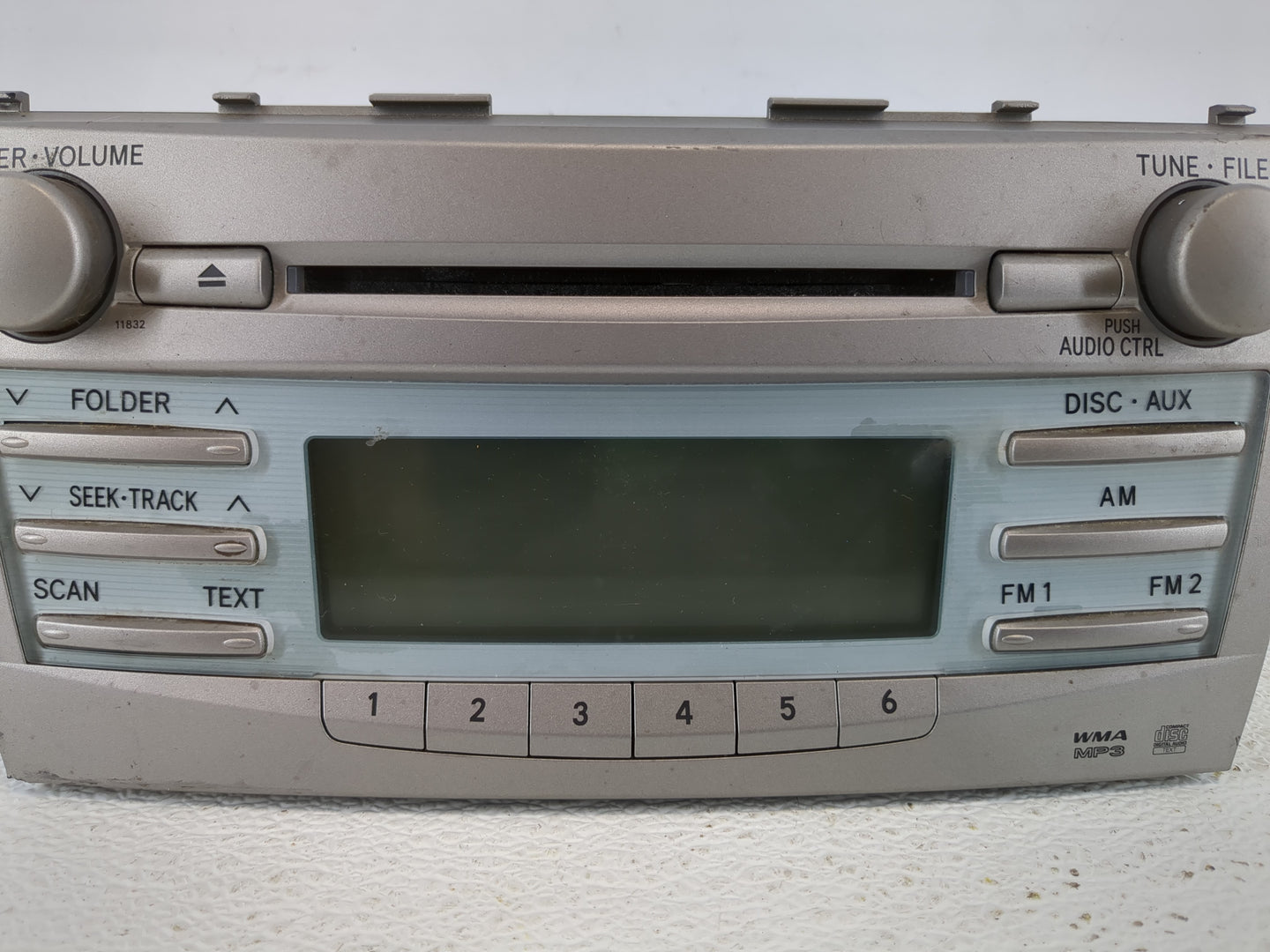 2007-2009 Toyota Camry Radio AM FM Cd Player Receiver Replacement P/N:86120-06181 Fits Fits 2007 2008 2009 OEM Used Auto Par
