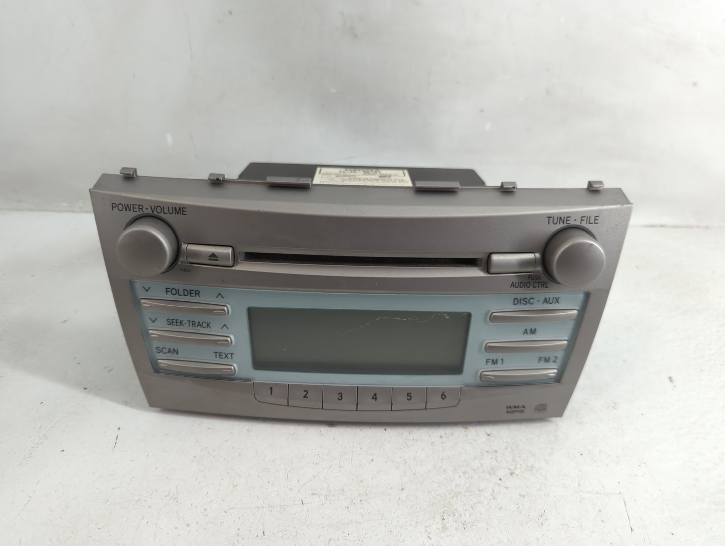2007-2009 Toyota Camry Radio AM FM Cd Player Receiver Replacement P/N:86120-06181 Fits Fits 2007 2008 2009 OEM Used Auto Par