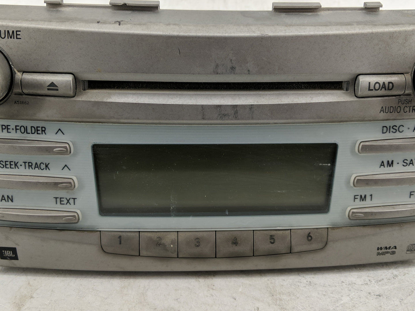 2007-2009 Toyota Camry Radio AM FM Cd Player Receiver Replacement P/N:86120-06191 Fits Fits 2007 2008 2009 OEM Used Auto Par
