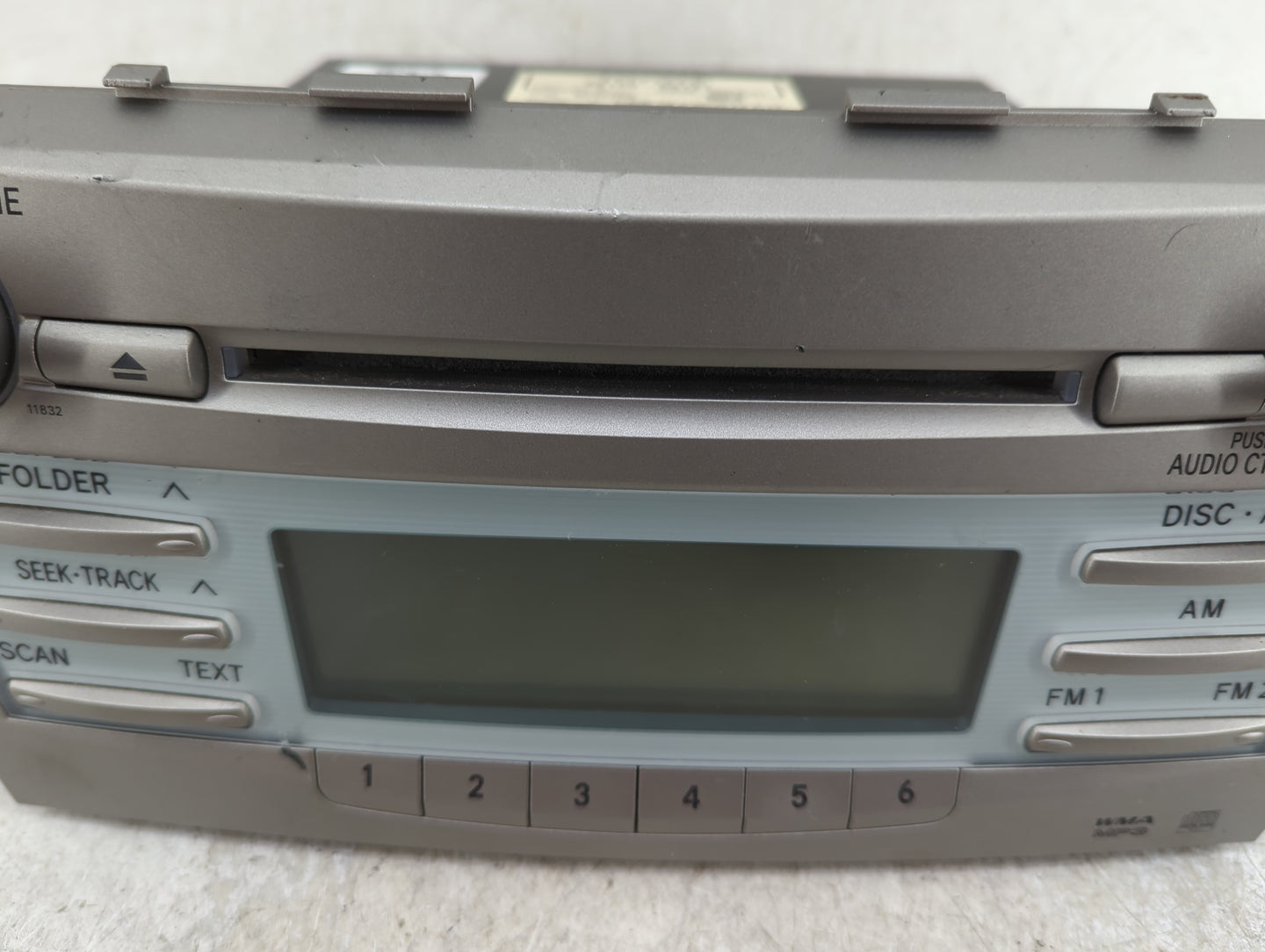 2007-2009 Toyota Camry Radio AM FM Cd Player Receiver Replacement P/N:86120-06181 Fits Fits 2007 2008 2009 OEM Used Auto Par