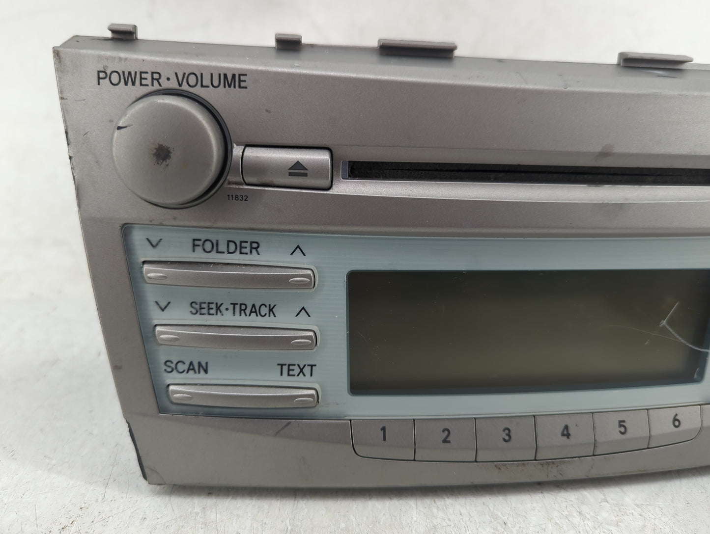 2007-2009 Toyota Camry Radio AM FM Cd Player Receiver Replacement Fits Fits 2007 2008 2009 OEM Used Auto Parts - Oemusedauto
