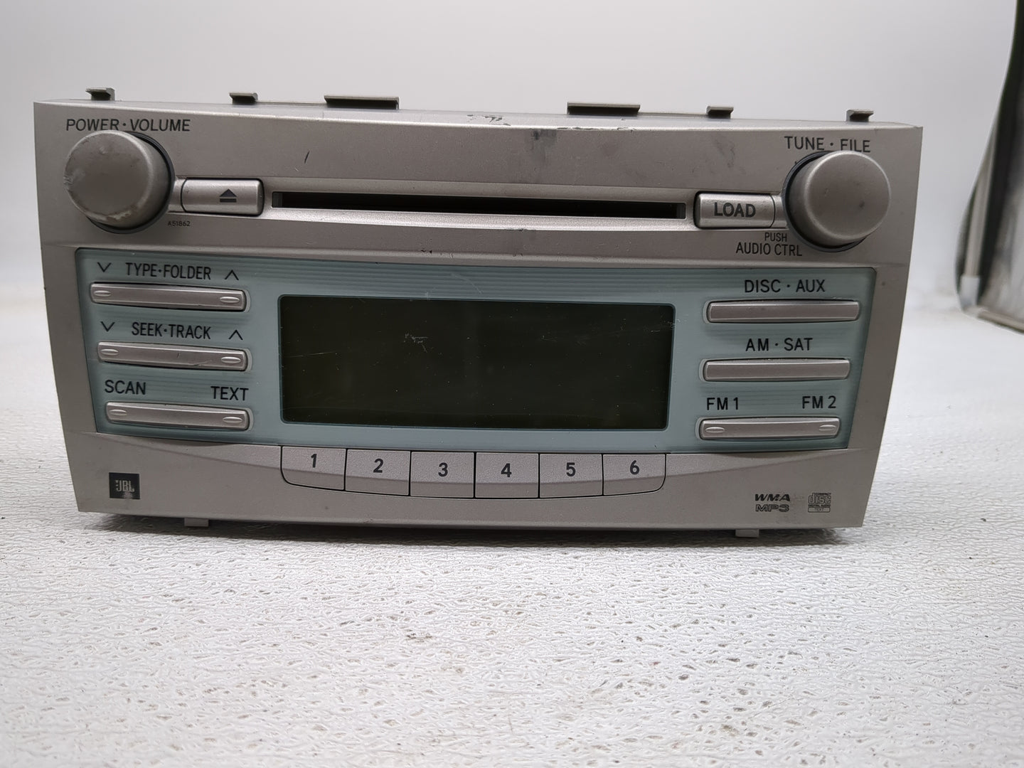 2007-2009 Toyota Camry Radio AM FM Cd Player Receiver Replacement P/N:86120-06191 Fits Fits 2007 2008 2009 OEM Used Auto Par