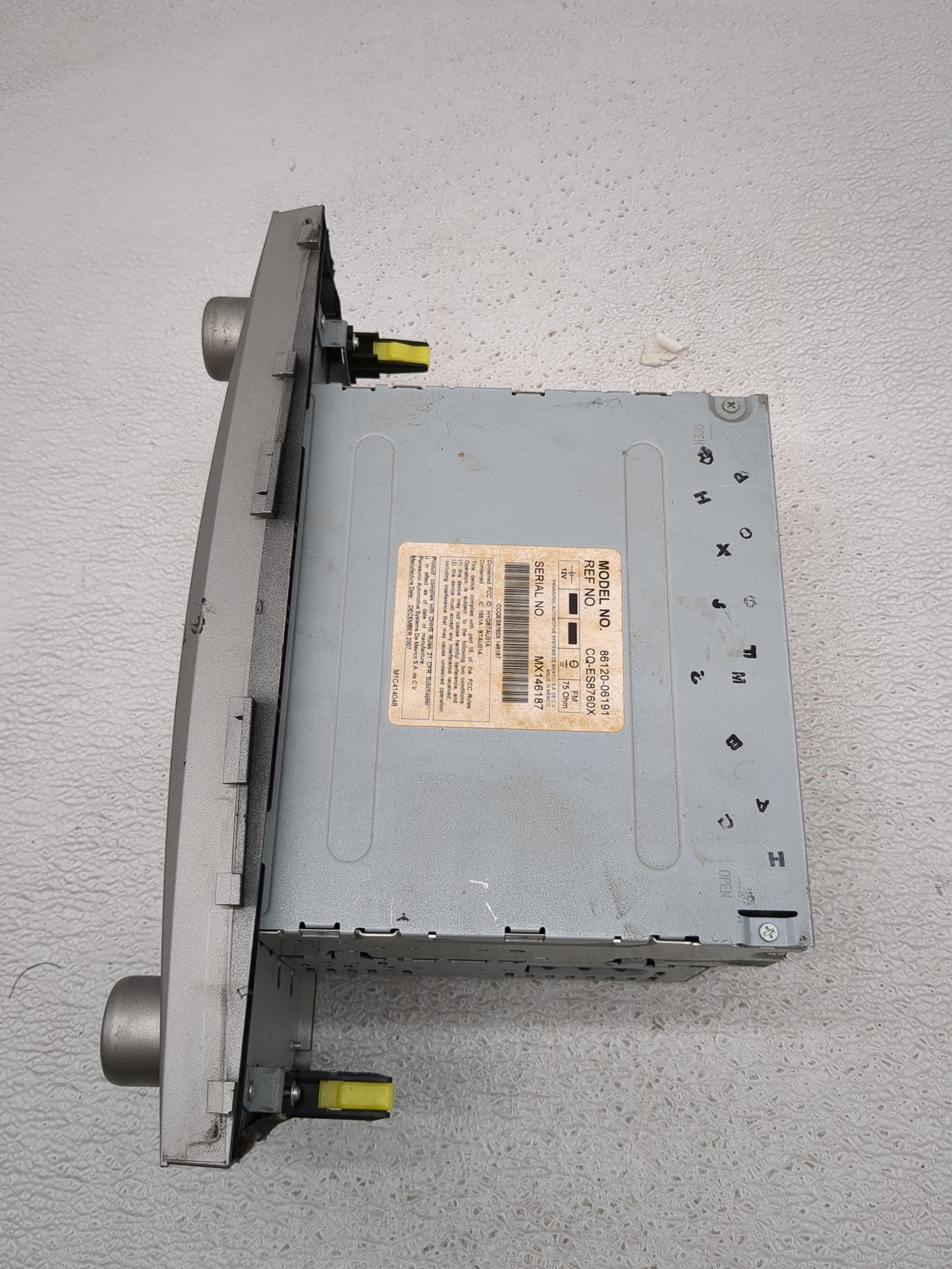 2007-2009 Toyota Camry Radio AM FM Cd Player Receiver Replacement P/N:86120-06191 Fits Fits 2007 2008 2009 OEM Used Auto Par
