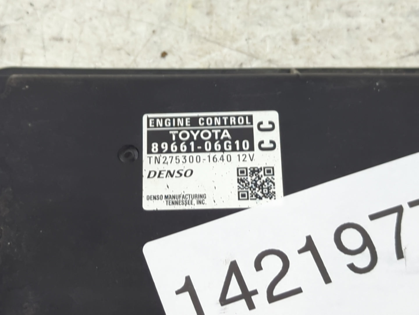 2008-2009 Toyota Camry PCM Engine Control Computer ECU ECM PCU OEM P/N:89661-06G10 TN275300-1640 Fits Fits 2008 2009 OEM Use