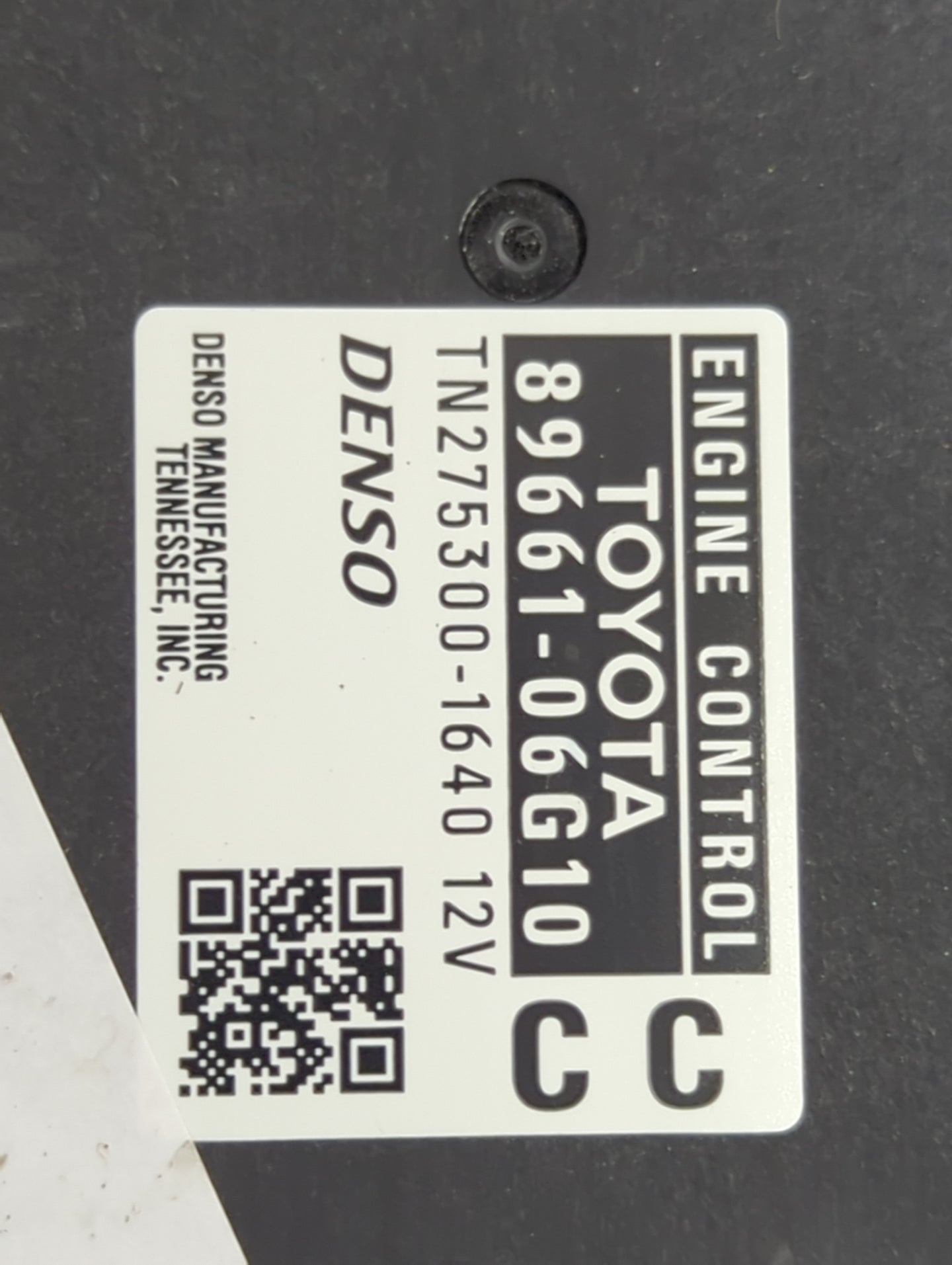 2008-2009 Toyota Camry PCM Engine Control Computer ECU ECM PCU OEM P/N:89661-06G10 275300-1640 Fits Fits 2008 2009 OEM Used 