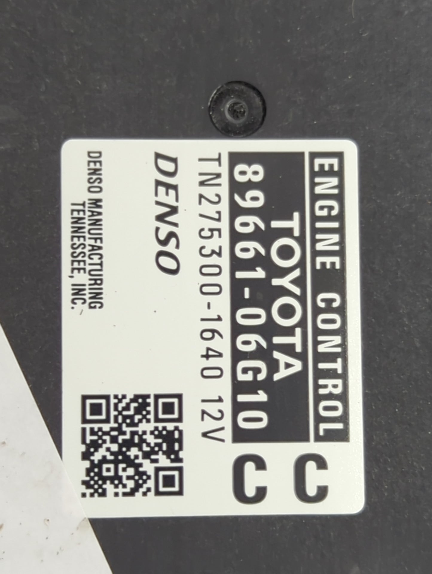 2008-2009 Toyota Camry PCM Engine Control Computer ECU ECM PCU OEM P/N:89661-06G10 275300-1640 Fits Fits 2008 2009 OEM Used 