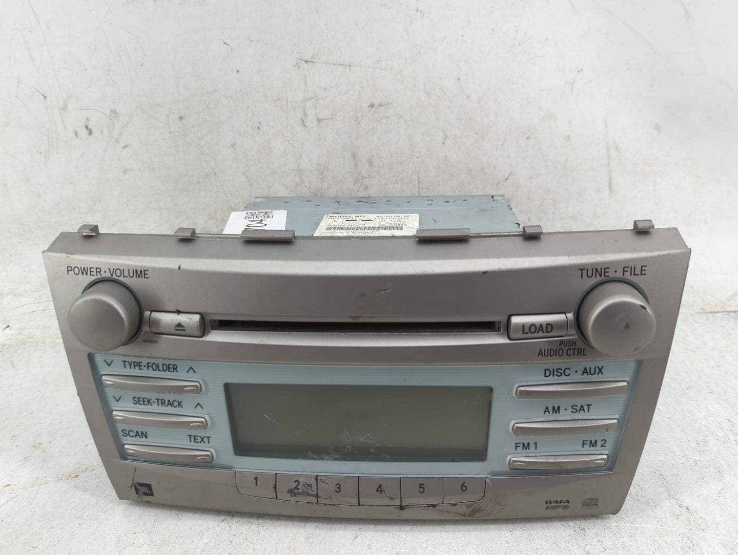 2007-2009 Toyota Camry Radio AM FM Cd Player Receiver Replacement P/N:86120-06191 CQ-ES8760X, HYQBTAU01A Fits Fits 2007 2008