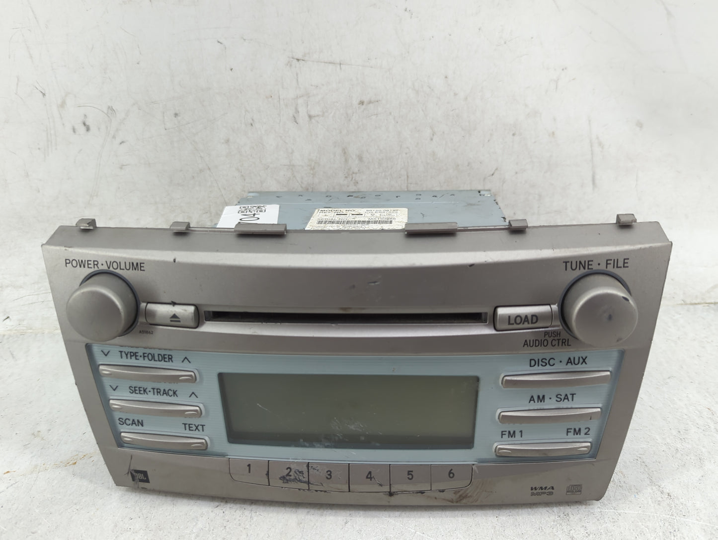 2007-2009 Toyota Camry Radio AM FM Cd Player Receiver Replacement P/N:86120-06191 CQ-ES8760X, HYQBTAU01A Fits Fits 2007 2008