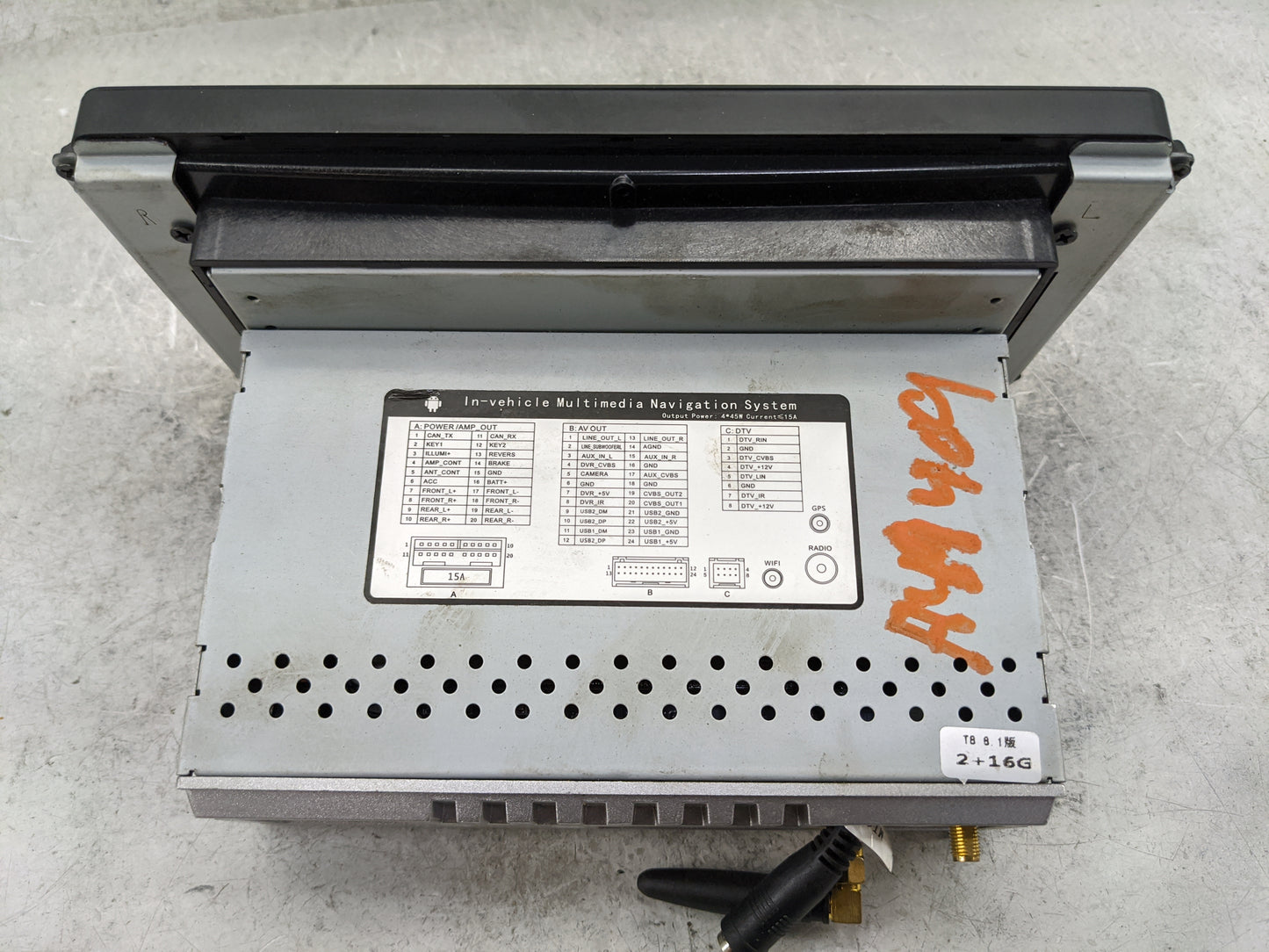 2008 Toyota Camry Radio AM FM Cd Player Receiver Replacement P/N:123460 HRX-9In, T3-A7.1, HST201902 Fits OEM Used Auto Parts