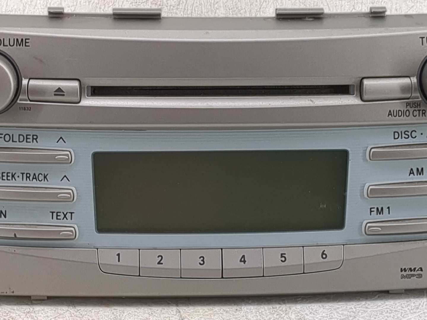 2007-2009 Toyota Camry Radio AM FM Cd Player Receiver Replacement P/N:86120-06181 123000-06602101 Fits Fits 2007 2008 2009 O