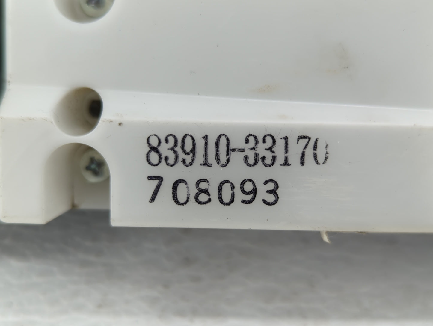 2008 Toyota Camry Digitial Dash Clock P/N:83910-33170 55952-06010, 55981-06040, 83910-06100 Fits OEM Used Auto Parts - Oemus