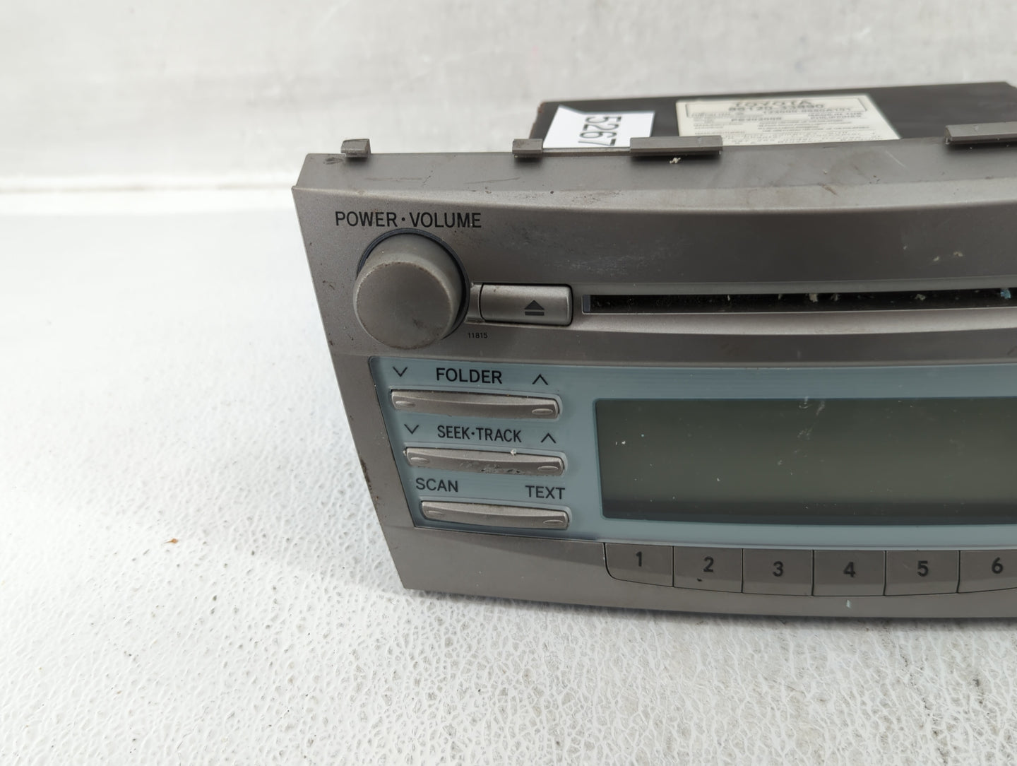 2007-2009 Toyota Camry Am Fm Cd Player Radio Receiver - Oemusedautoparts1.com