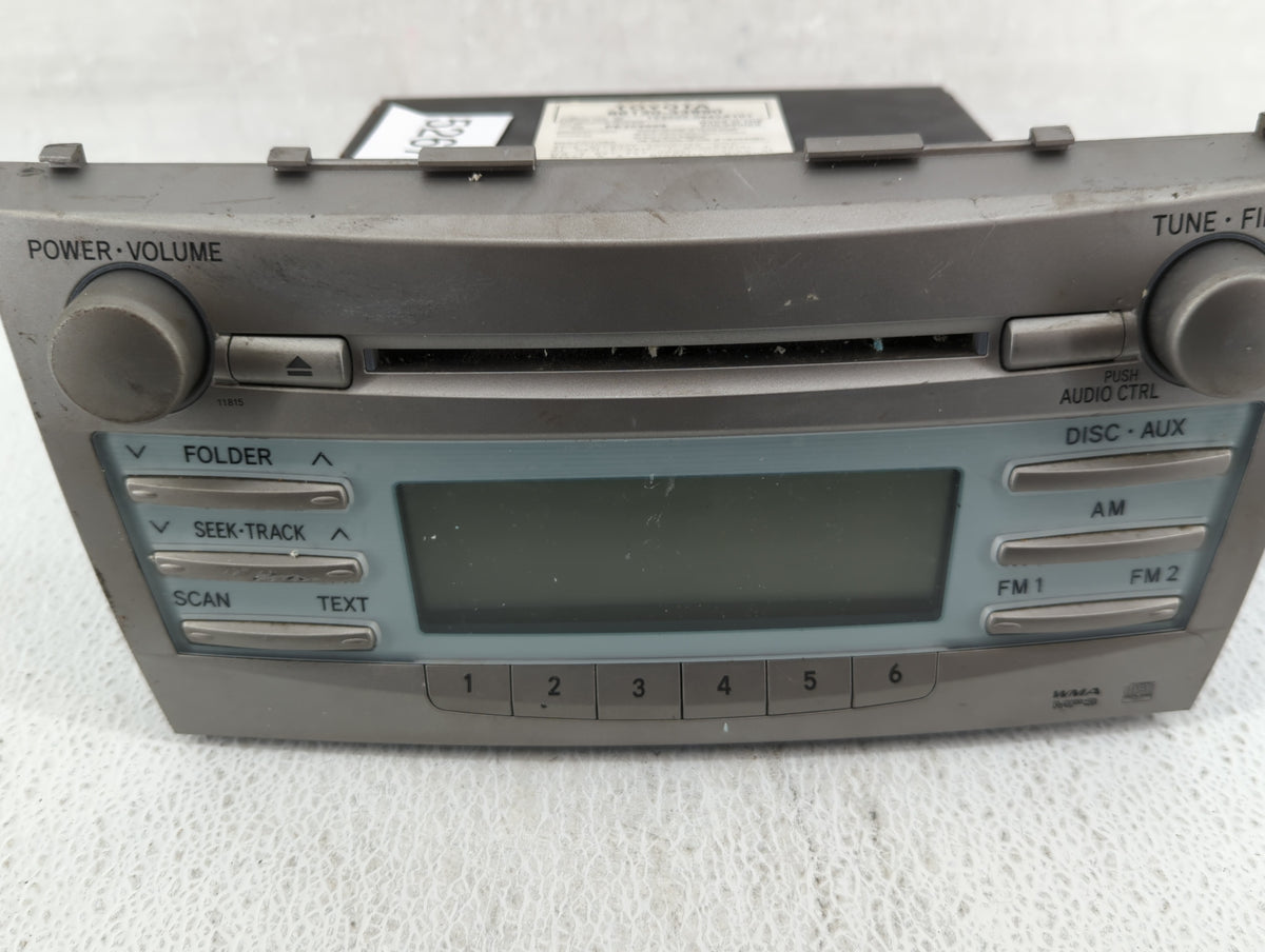 2007-2009 Toyota Camry Am Fm Cd Player Radio Receiver 526791 - Oemusedautoparts1.com