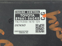 2008-2009 Toyota Camry PCM Engine Control Computer ECU ECM PCU OEM P/N:TN275300-1670 89661-06G40 Fits Fits 2008 2009 OEM Use