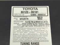 2007-2009 Toyota Camry Am Fm Cd Player Radio Receiver - Oemusedautoparts1.com