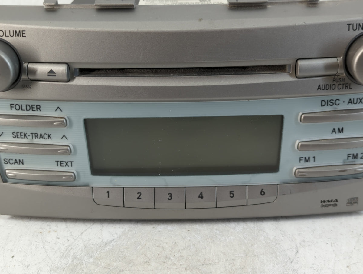 2007-2009 Toyota Camry Am Fm Cd Player Radio Receiver 761110 - Oemusedautoparts1.com