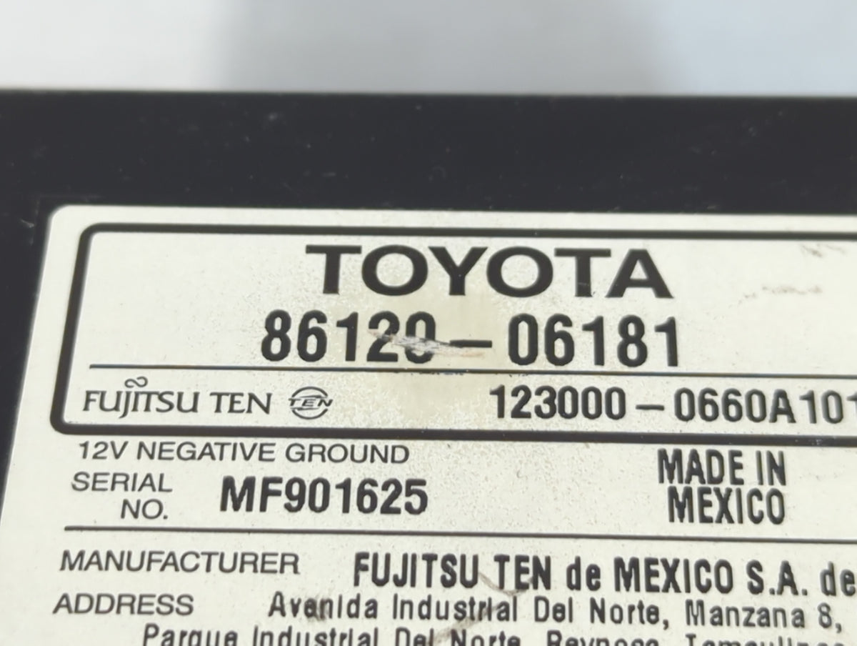 2007-2009 Toyota Camry Am Fm Cd Player Radio Receiver 761110 - Oemusedautoparts1.com