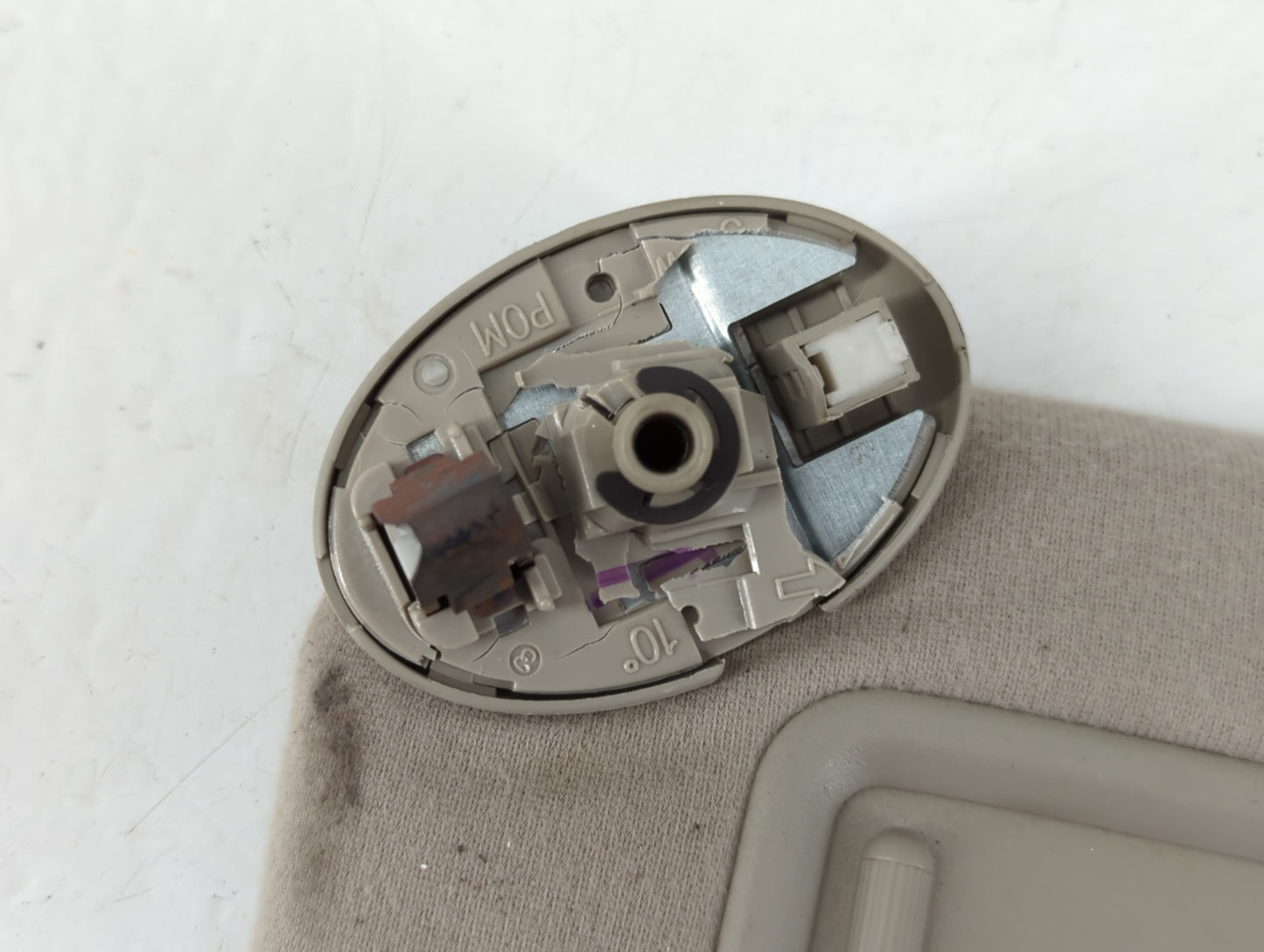 2007-2011 Toyota Camry Sun Visor Shade Replacement Driver Left Mirror Fits Fits 2007 2008 2009 2010 2011 OEM Used Auto Parts